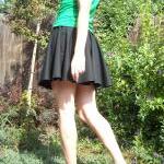 Custom made womens black ci..